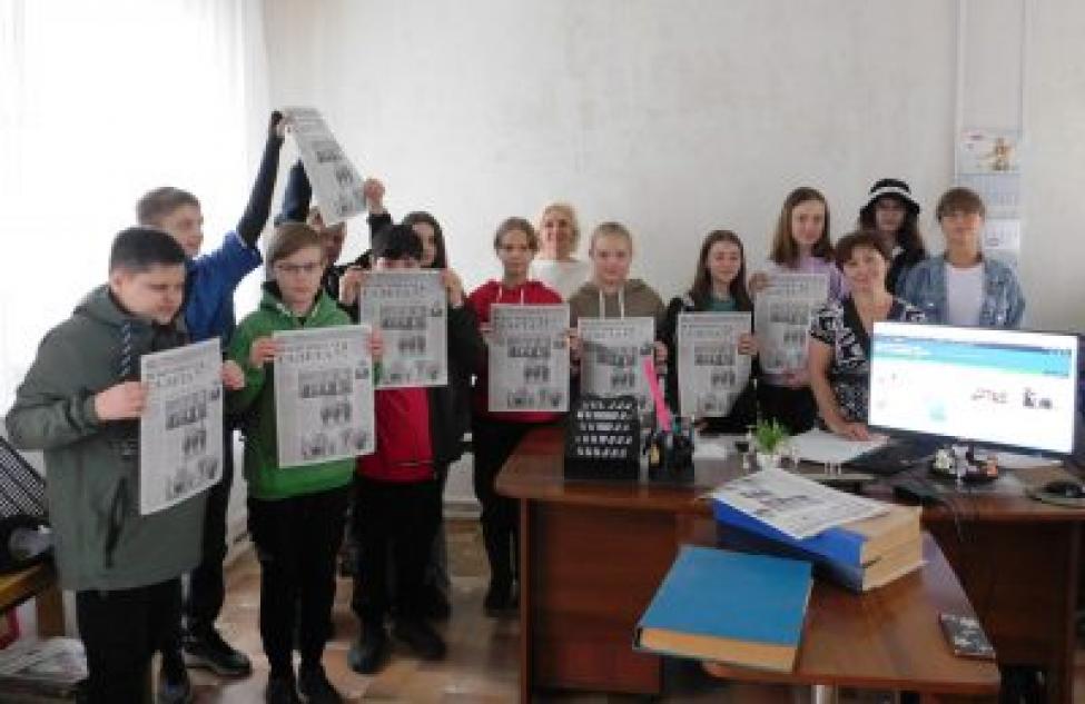 Юные журналисты из школы №5 приходили в гости в редакцию «Искитимской газеты»