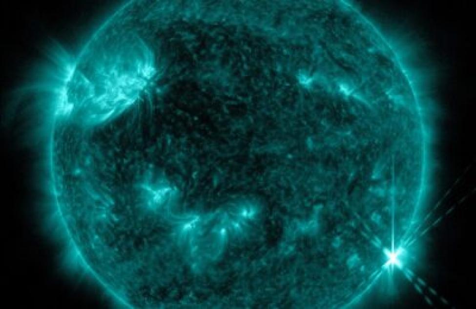 Самая мощная вспышка за последние пять лет произошла на Солнце 20 апреля
