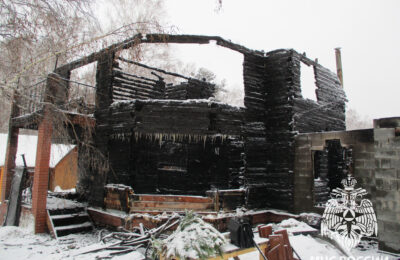 Сгорел дом в одном из сел Искитимского района