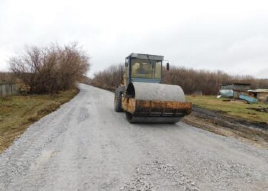 Восстановили дорогу на улице Дачной в селе Белово. Фото Анны Зубаревой