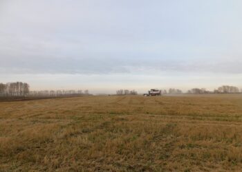 К середине октября завершали уборку урожая. Фото Анны Зубаревой