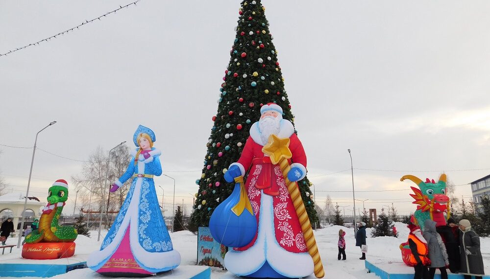 Новогодняя Елочка в парке Линево. Фото Анны Зубаревой