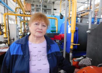 Татьяна Оноприй на рабочем месте. Фото Анны Зубаревой