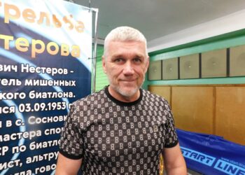 Павел Лисенков на турнире по стрельбе. Фото Анны Зубаревой
