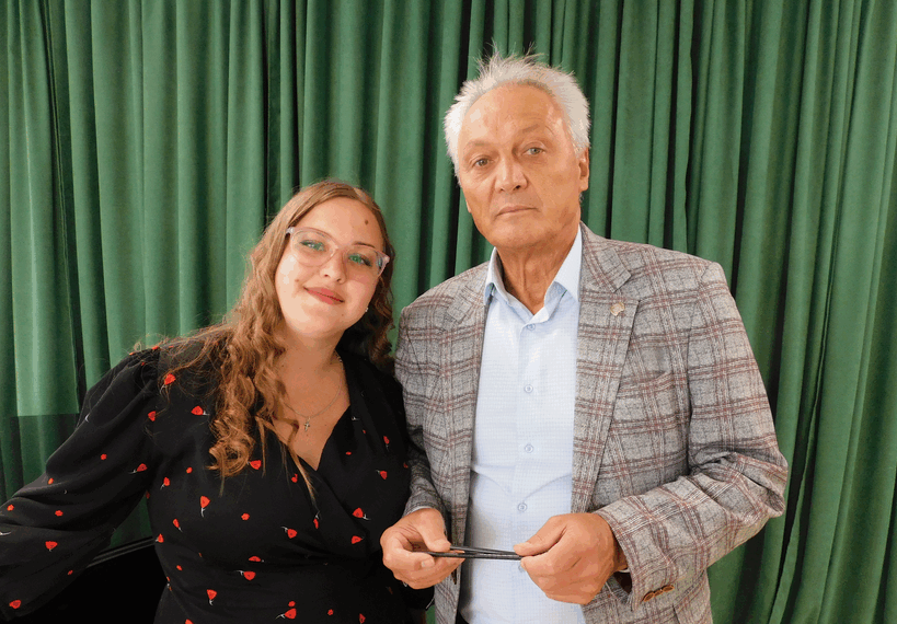 Учитель и ученик. Вячеслав Прасолов и Мария Горшкова. Фото Анны Зубаревой