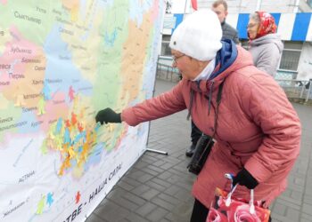 Акция в Линево. Фото Анны Зубаревой