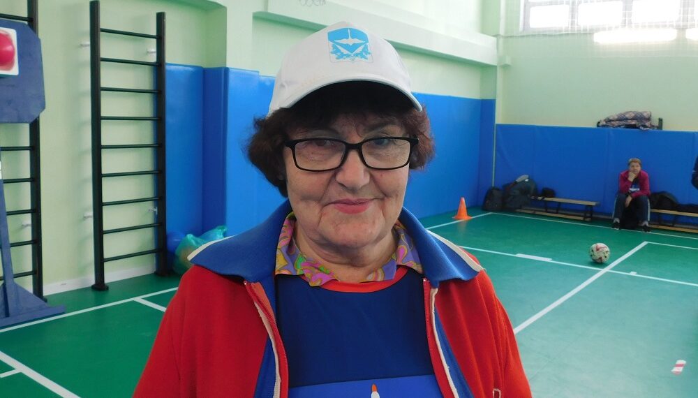 Нина Ивановна на  спартакиаде пенсионеров. Фото Анны Зубаревой