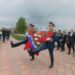 В торжественном мероприятии участвовали курсанты роты почетного караула Высшего военно-командного училища ордена Жукова. Фото Анны Зубаревой